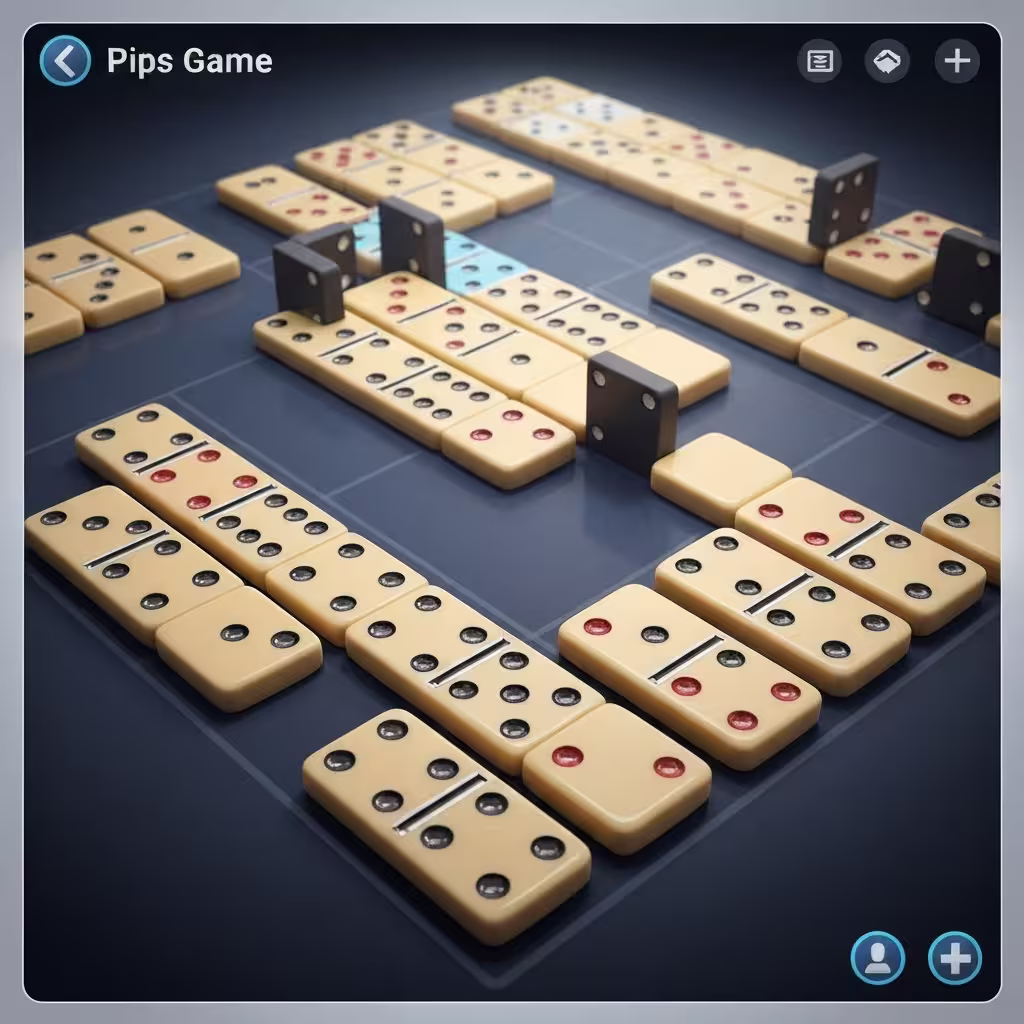 Pips Game - Free online puzzle game with domino tiles
